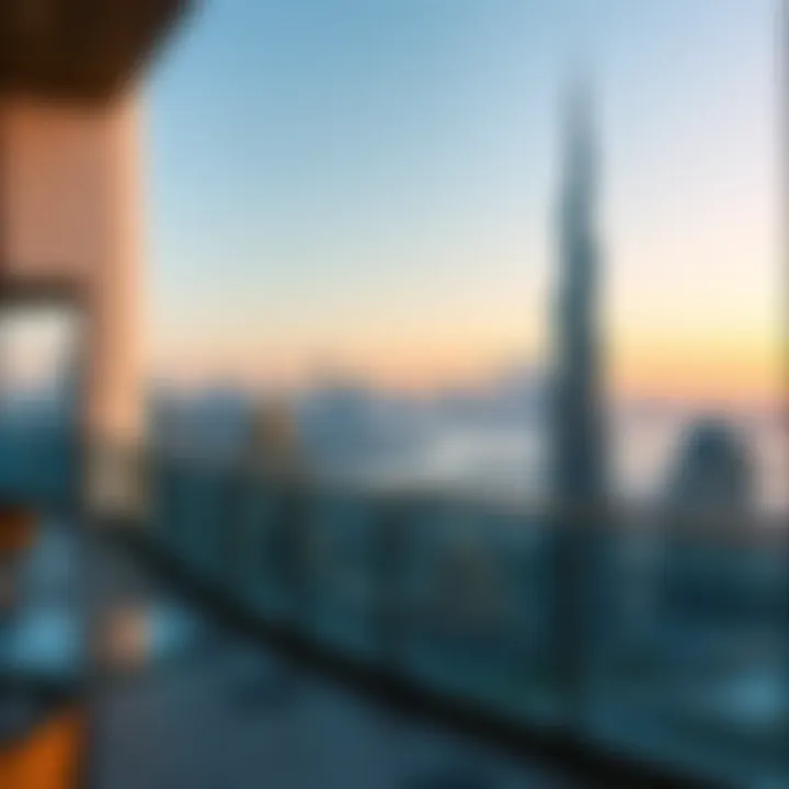 Breathtaking Dubai Skyline Stunning view of Dubai skyline from hotel apartment balcony