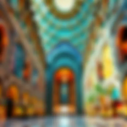 Architectural Marvel of Ibn Battuta Mall The stunning architecture of Ibn Battuta Mall showcasing its intricate design.