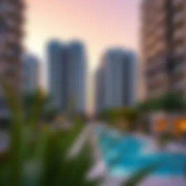 Urban Residential Development in جبل علي Modern residential buildings in جبل علي reflecting urban development.