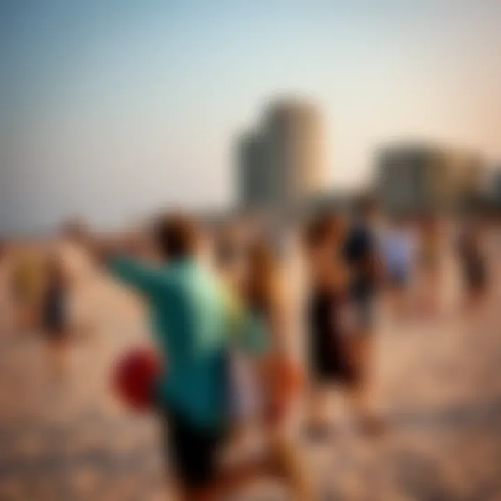 Dynamic Community Life at Jumeirah 1 Beach Vibrant community activities at Jumeirah 1 Beach