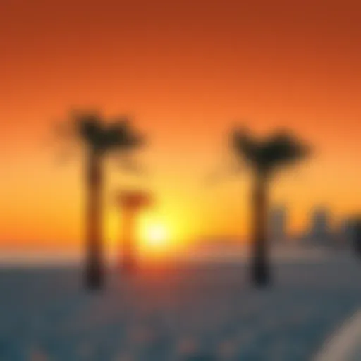 Stunning sunset over Jumeirah 1 Beach