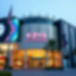 A stunning view of Kaya Al Wahda Mall's exterior highlighting its modern design