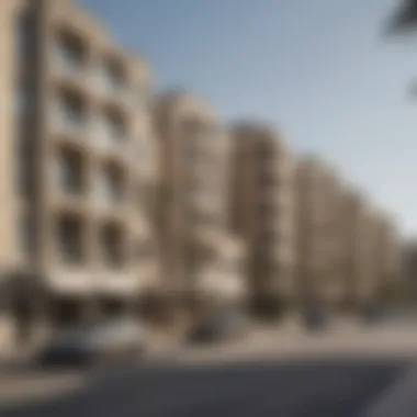 Residential buildings along Khalidiya Street emphasizing housing options