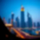 Dubai skyline showcasing iconic architecture