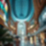 Stunning architectural design of a Dubai mall.