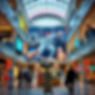 Leisure and Entertainment in Dubai's Retail Hubs Leisure activities and entertainment at a Dubai shopping center.