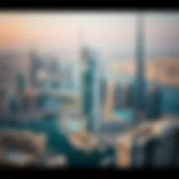 Aerial view showcasing Marina Blue Building 8 amidst Dubai's skyline