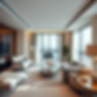 Luxurious Living Room in Marina Blue Building 8 Luxurious living room interior of an apartment in Marina Blue Building 8