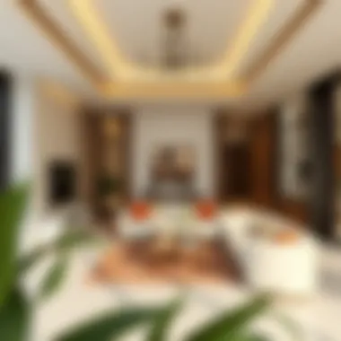 Interior Layout Features of Murooj Al Furjan Interior layout of a residential unit in Murooj Al Furjan