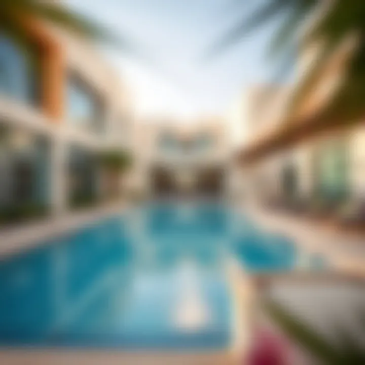 Exclusive Amenities at Nad Al Sheba Gardens Villas Amenities offered in Nad Al Sheba Gardens Villas including a swimming pool and fitness center