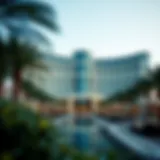 Architectural Marvel of Nakheel Riu Deira Island Hotel Stunning exterior view of Nakheel Riu Deira Island Hotel showcasing its modern architecture