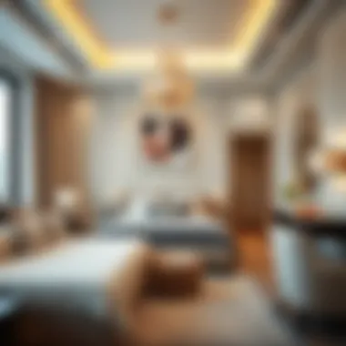 Cozy bedroom showcasing design elements