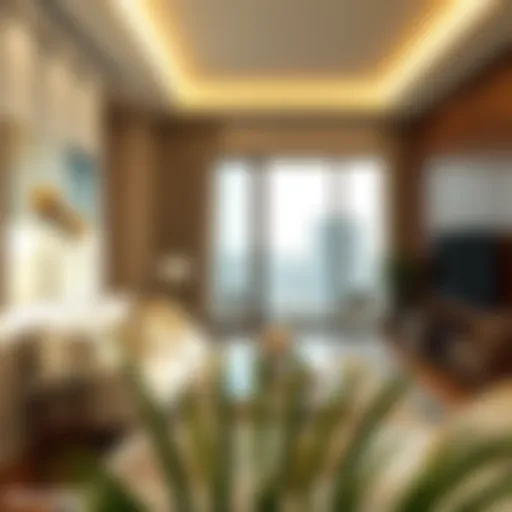 Sophisticated Living Space Modern living room in a one-bedroom apartment