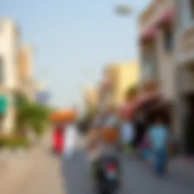Emerging Neighborhoods in Dubai Vibrant neighborhood scene in Dubai highlighting local culture