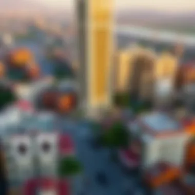 Neighborhood Context of Qurtoba Tower Neighborhood context surrounding Qurtoba Tower