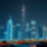 Dubai's Iconic Skyline Skyline of Dubai showcasing iconic skyscrapers