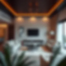 Stylish apartment living room in Nad Al Hamar