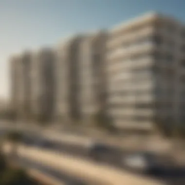 View of modern apartments in Jebel Ali