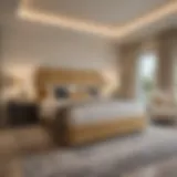 Luxurious bedroom interior in Dubai Investment Park