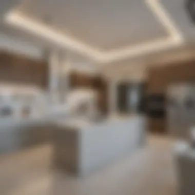 Modern kitchen setup in Dubai Investment Park rental