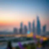 Stunning skyline view of روڤ داون تاون