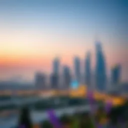 Stunning skyline view of روڤ داون تاون