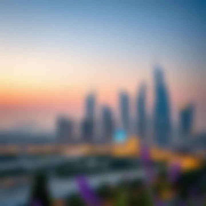 Stunning Skyline of روڤ داون تاون Stunning skyline view of روڤ داون تاون