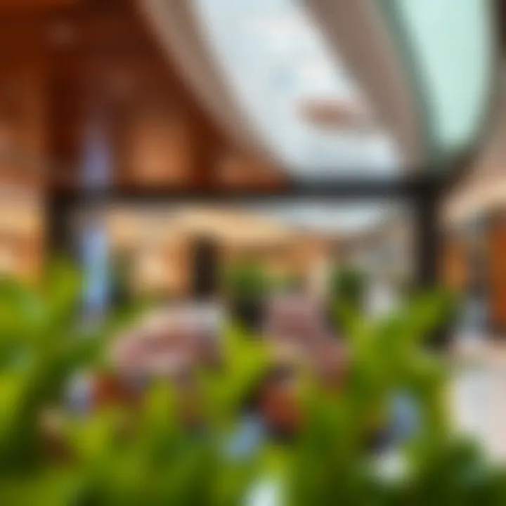 Relaxation Lounge in Shopping Center Near Dubai Airport A serene lounge area within a shopping center that offers relaxation for travelers