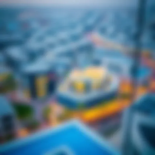 Aerial View of Silicon Oasis Aerial view of Silicon Oasis showcasing modern architecture