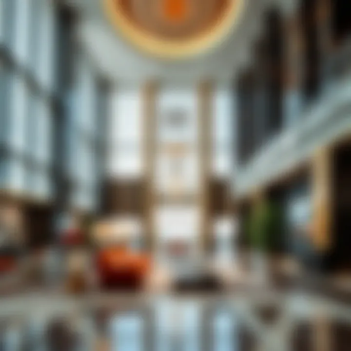 Luxurious Interior of Silver Tower Luxurious lobby inside Silver Tower with contemporary design elements