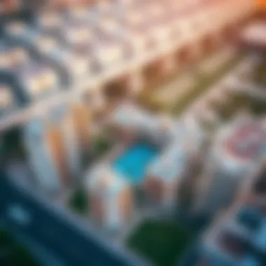 Aerial View of Sobha Realty Projects Aerial view of Sobha Realty's key real estate projects in Dubai