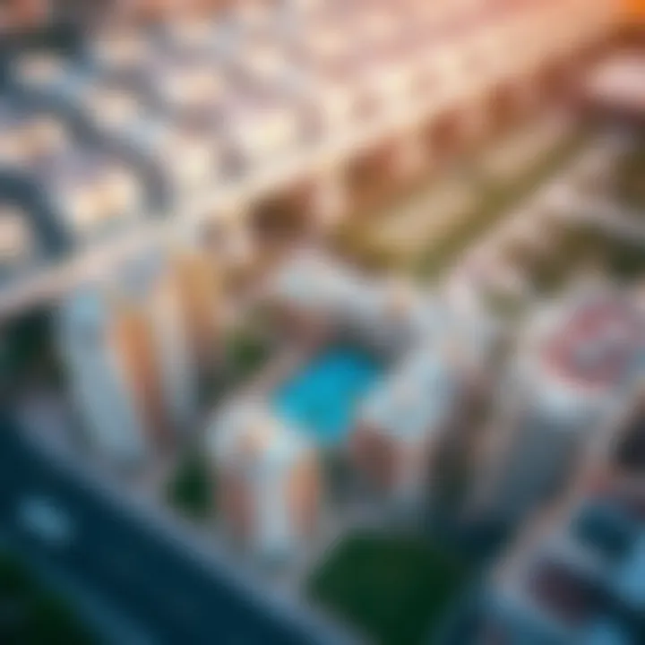 Aerial View of Sobha Realty Projects Aerial view of Sobha Realty's key real estate projects in Dubai