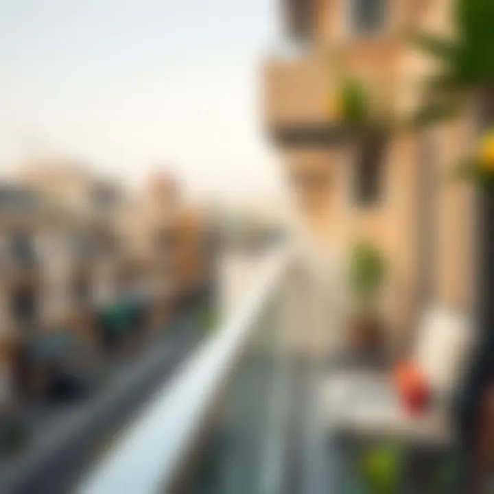 Balcony View of Hor Al Anz Balcony view of Hor Al Anz area