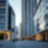 A modern architectural marvel showcasing Sukoon properties in Dubai.