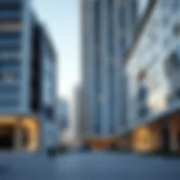 A modern architectural marvel showcasing Sukoon properties in Dubai.