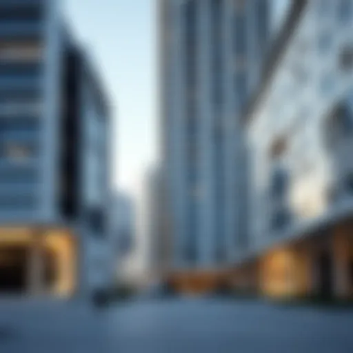 A modern architectural marvel showcasing Sukoon properties in Dubai.