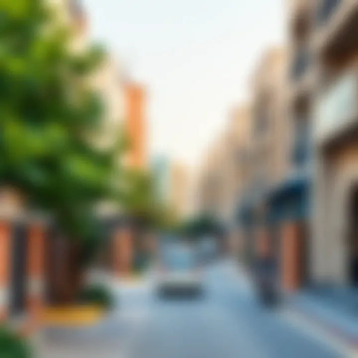 Vibrant Neighborhood in Sukoon A vibrant neighborhood illustrating the impact of Sukoon on community living.