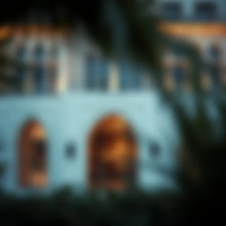 Architectural Elegance at Address Jumeirah Luxurious exterior view of the Address Jumeirah showcasing its architectural elegance