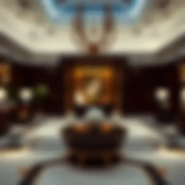 Luxury Amenities Inside Address Jumeirah Opulent interior space of the Address Jumeirah highlighting luxury amenities