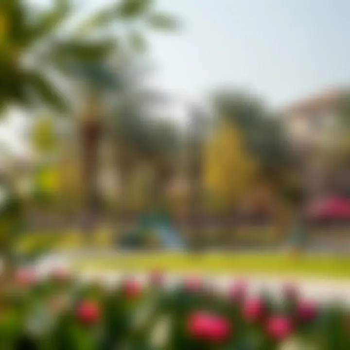 A serene community park highlighting the neighborhood's amenities. Community park and recreational area in Ikkad Mushaf