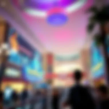 Entertainment zone featuring thrilling attractions and activities