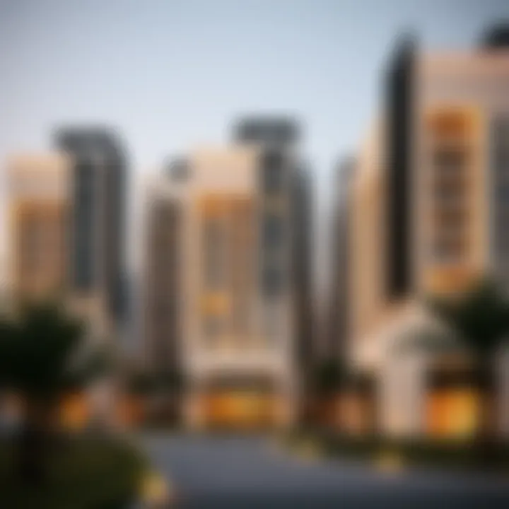 Luxurious Residences in Arjan Luxurious residential buildings in Arjan highlighting contemporary design