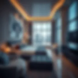 Luxurious Dubai hotel room showcasing modern design