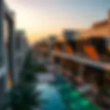 Aerial view of Warsan 2 showcasing modern architecture