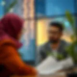 Financial advisor discussing investment options with a client.