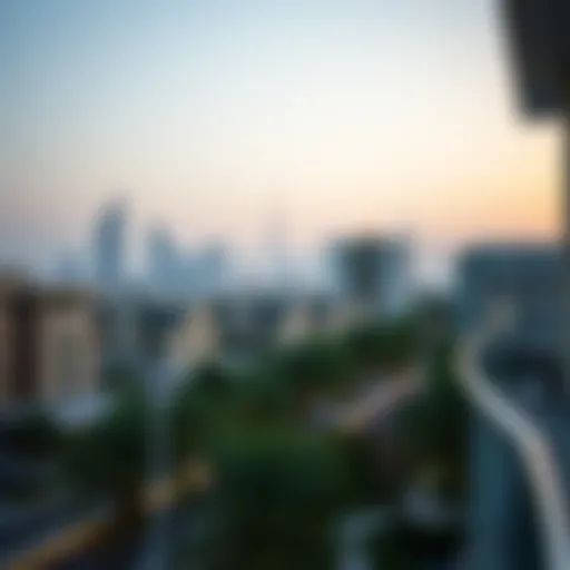 A stunning skyline view of Al Nahda, showcasing modern architecture.