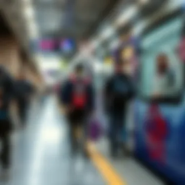 Commuter Dynamics at Dubai Sports City Metro Visual representation of commuter flow to Dubai Sports City via the metro