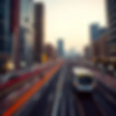 Metro Routes to Dubai Sports City Graphic depicting metro routes connecting to Dubai Sports City