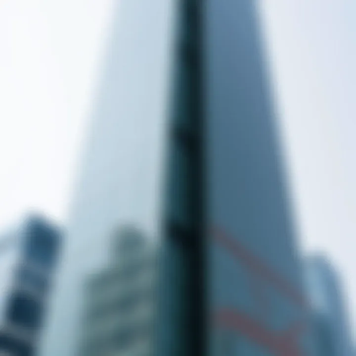 Innovative Façade of Standard Chartered Tower Close-up of the innovative façade of Standard Chartered Tower