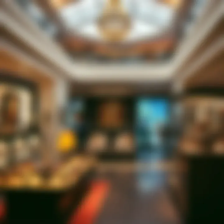 Cultural Exhibition Area in Mall Cultural exhibition area within a mall reflecting local heritage and artistry